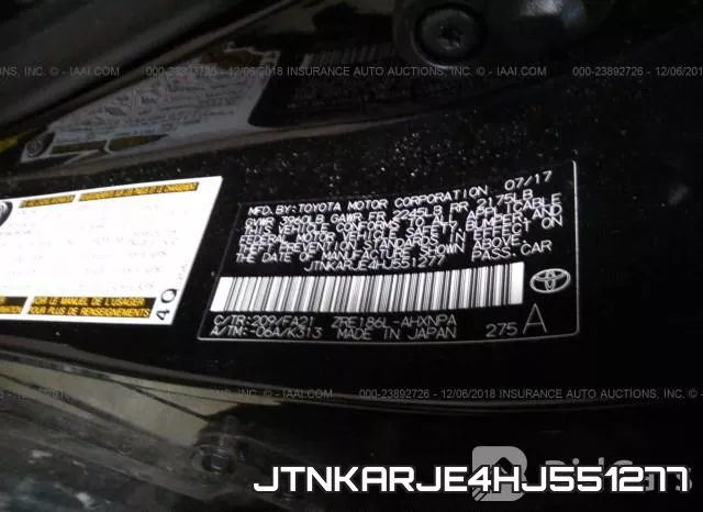 JTNKARJE4HJ551277 фото 10