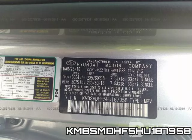 KM8SMDHF5HU187958 фото 10