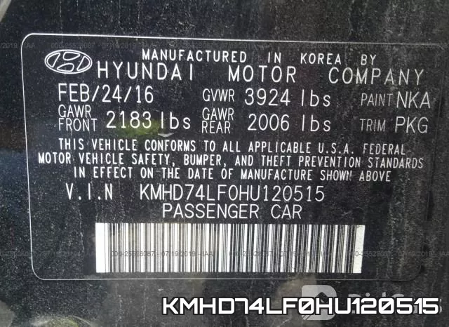 KMHD74LF0HU120515 фото 10