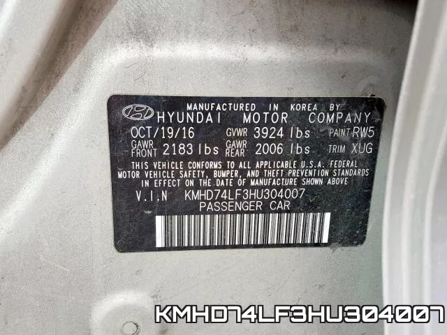 KMHD74LF3HU304007 фото 2