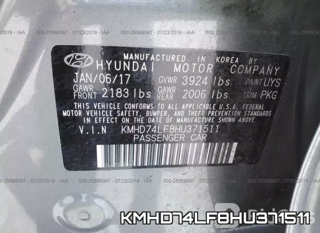 KMHD74LF8HU371511 фото 10