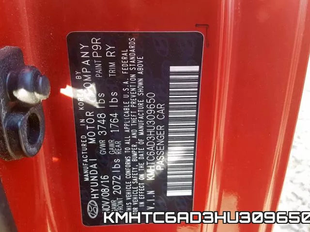 KMHTC6AD3HU309650 фото 2