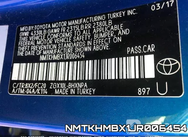 NMTKHMBX1JR006454 фото 9