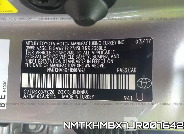 NMTKHMBX7JR007642 фото 9