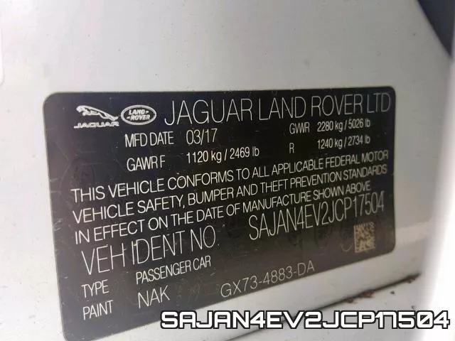 SAJAN4EV2JCP17504 фото 2