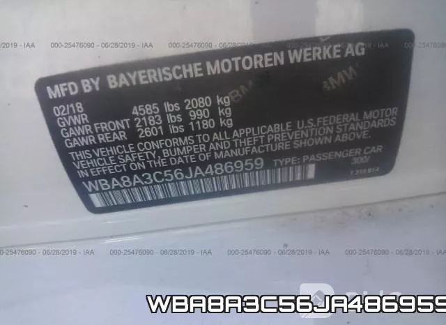 WBA8A3C56JA486959 фото 10