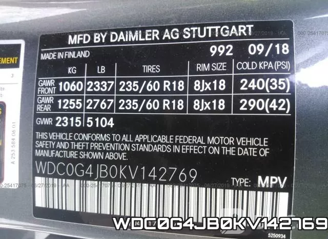 WDC0G4JB0KV142769 фото 10