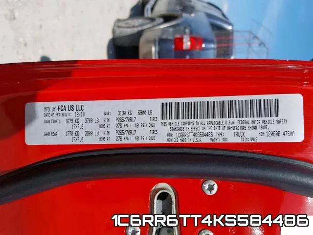 1C6RR6TT4KS584486 фото 2