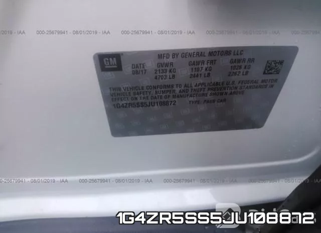 1G4ZR5SS5JU108872 фото 10