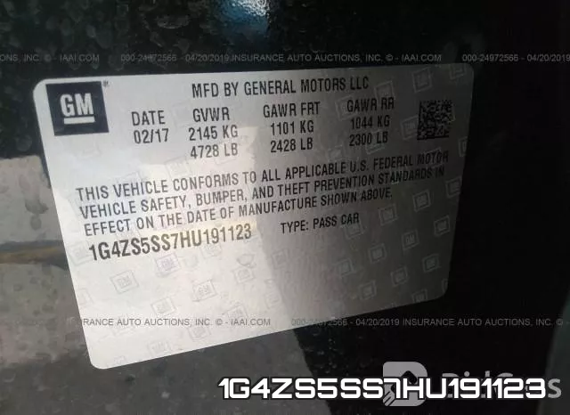 1G4ZS5SS7HU191123 фото 10