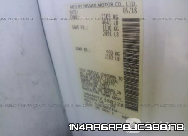 1N4AA6AP8JC388178 фото 10