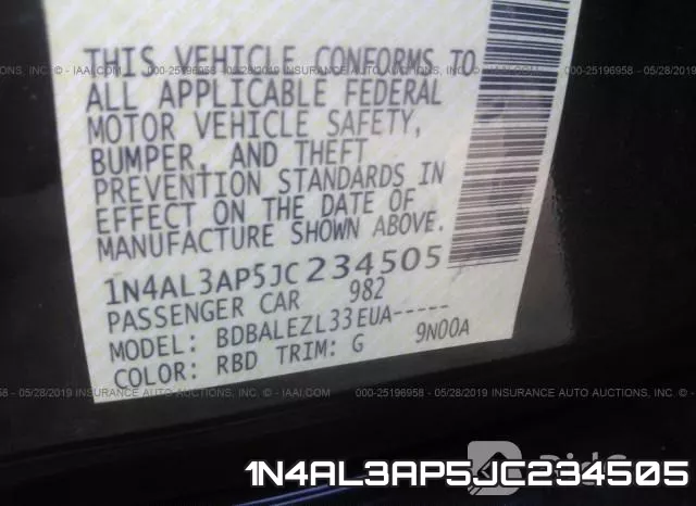 1N4AL3AP5JC234505 фото 10