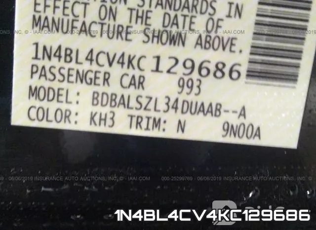 1N4BL4CV4KC129686 фото 10