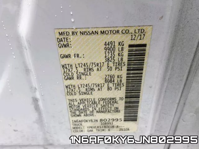 1N6AF0KY6JN802995 фото 2