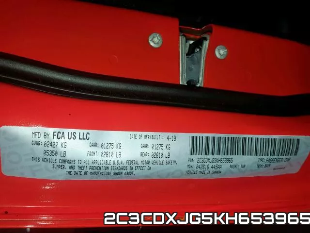 2C3CDXJG5KH653965 фото 2