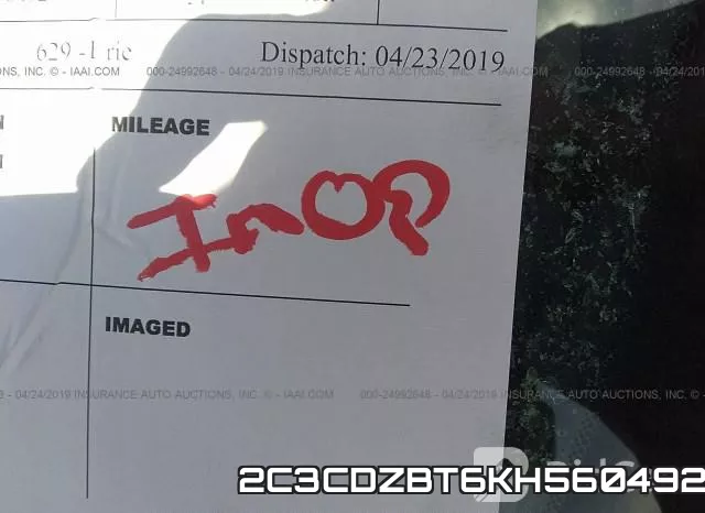 2C3CDZBT6KH560492 фото 8