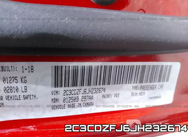 2C3CDZFJ6JH232674 фото 10