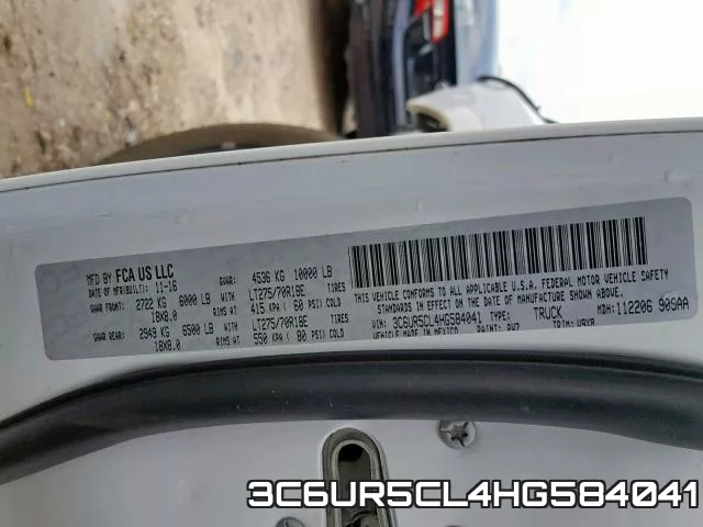 3C6UR5CL4HG584041 фото 2