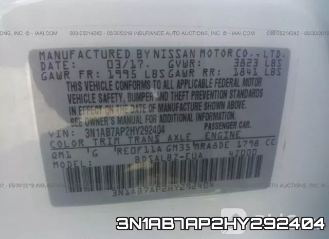 3N1AB7AP2HY292404 фото 10