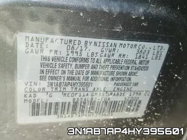 3N1AB7AP4HY395601 фото 2