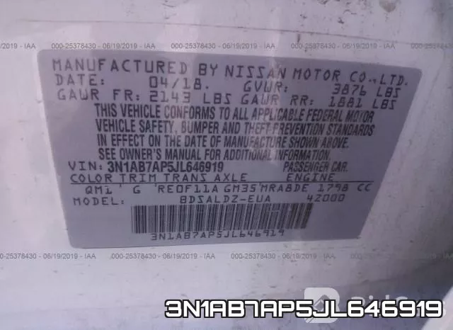 3N1AB7AP5JL646919 фото 10