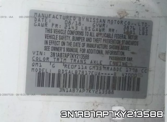 3N1AB7AP7KY213588 фото 10