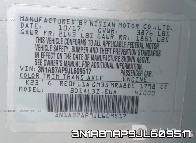 3N1AB7AP9JL609517 фото 10
