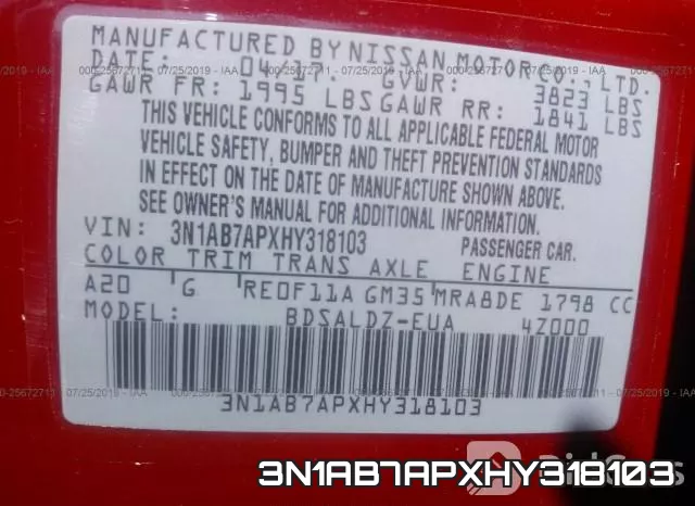 3N1AB7APXHY318103 фото 10