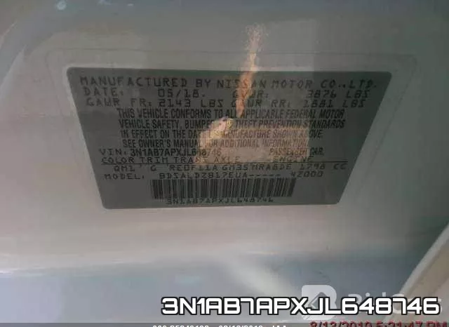 3N1AB7APXJL648746 фото 7