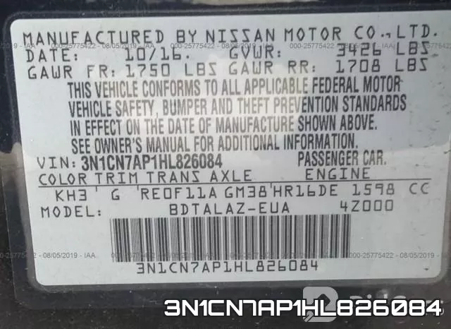3N1CN7AP1HL826084 фото 10