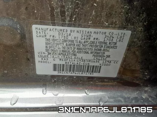 3N1CN7AP6JL871785 фото 2