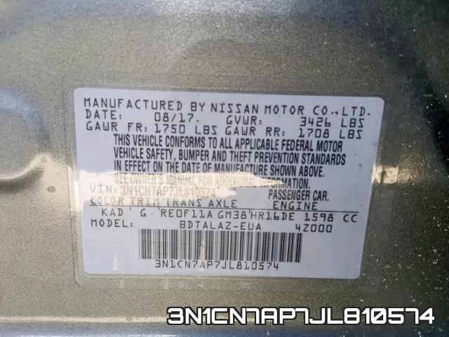 3N1CN7AP7JL810574 фото 2