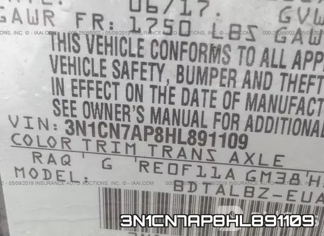 3N1CN7AP8HL891109 фото 10