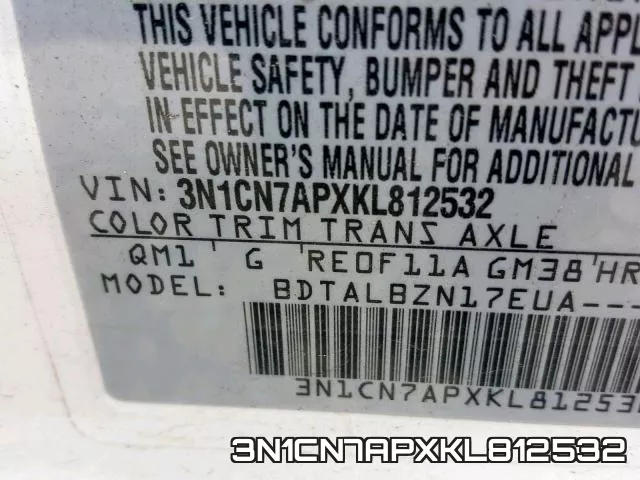 3N1CN7APXKL812532 фото 2