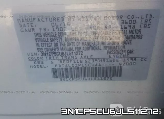 3N1CP5CU6JL511272 фото 10