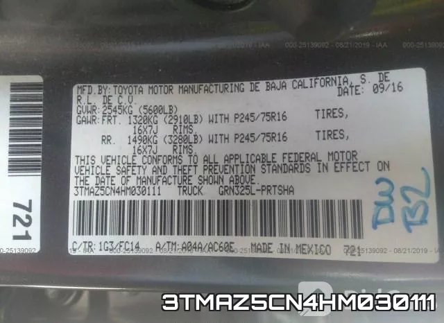 3TMAZ5CN4HM030111 фото 10