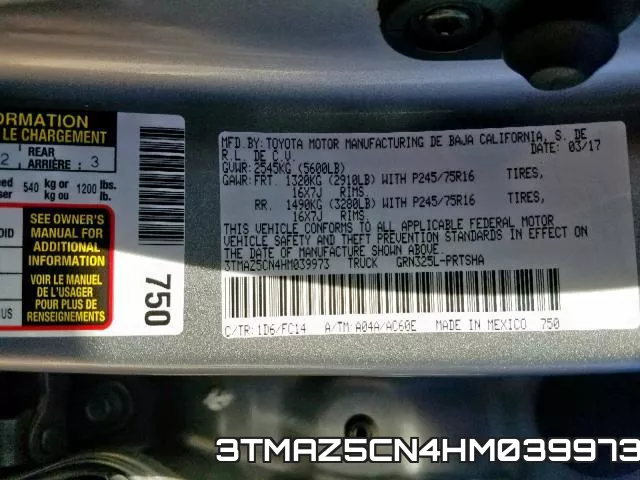 3TMAZ5CN4HM039973 фото 2