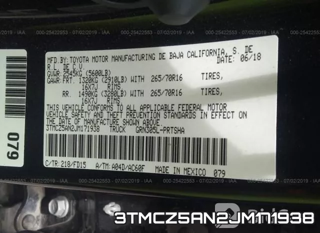 3TMCZ5AN2JM171938 фото 10