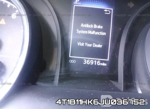 4T1B11HK6JU036752 фото 8