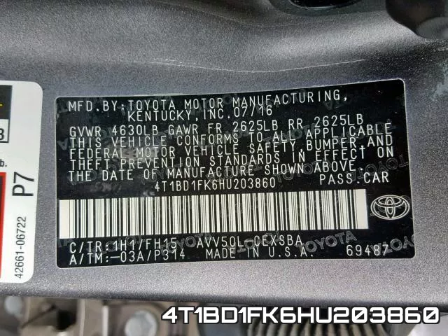 4T1BD1FK6HU203860 фото 2