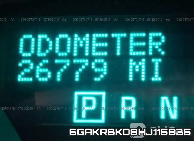 5GAKRBKD8HJ115835 фото 8