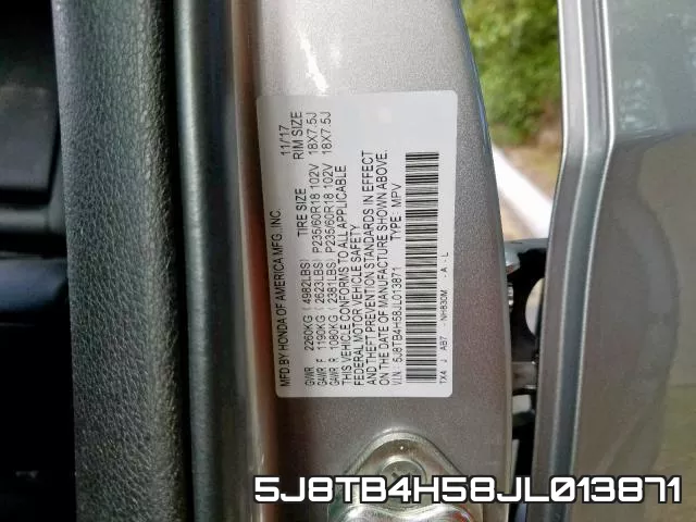 5J8TB4H58JL013871 фото 2