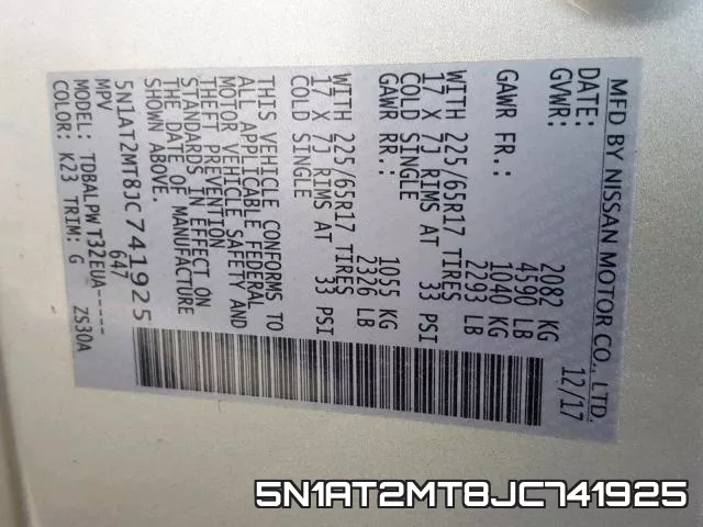5N1AT2MT8JC741925 фото 2