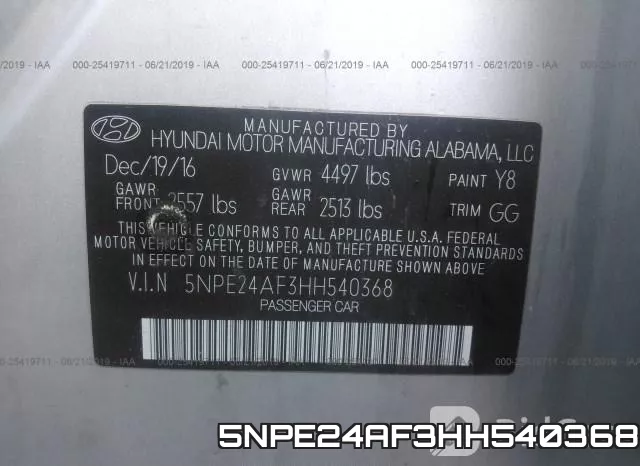 5NPE24AF3HH540368 фото 9