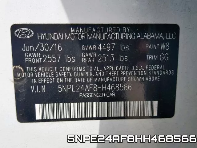 5NPE24AF8HH468566 фото 2