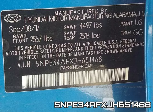5NPE34AFXJH651468 фото 10