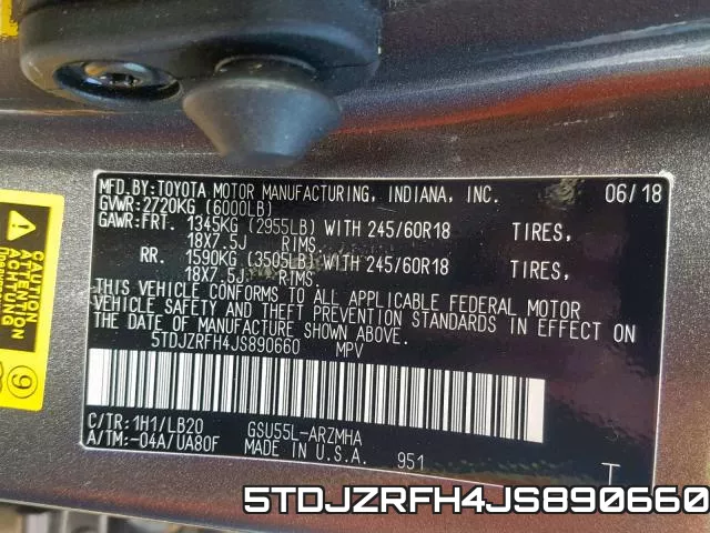 5TDJZRFH4JS890660 фото 2
