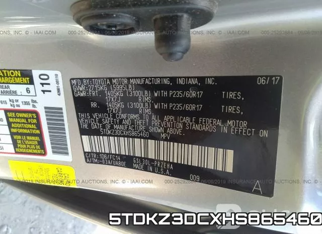 5TDKZ3DCXHS865460 фото 10