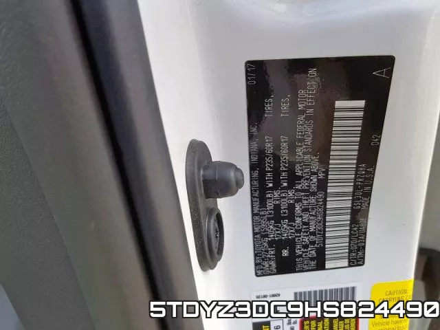 5TDYZ3DC9HS824490 фото 2