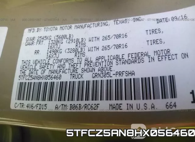 5TFCZ5AN8HX056460 фото 10